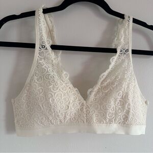 Aerie Lace Bralette - Cream size M